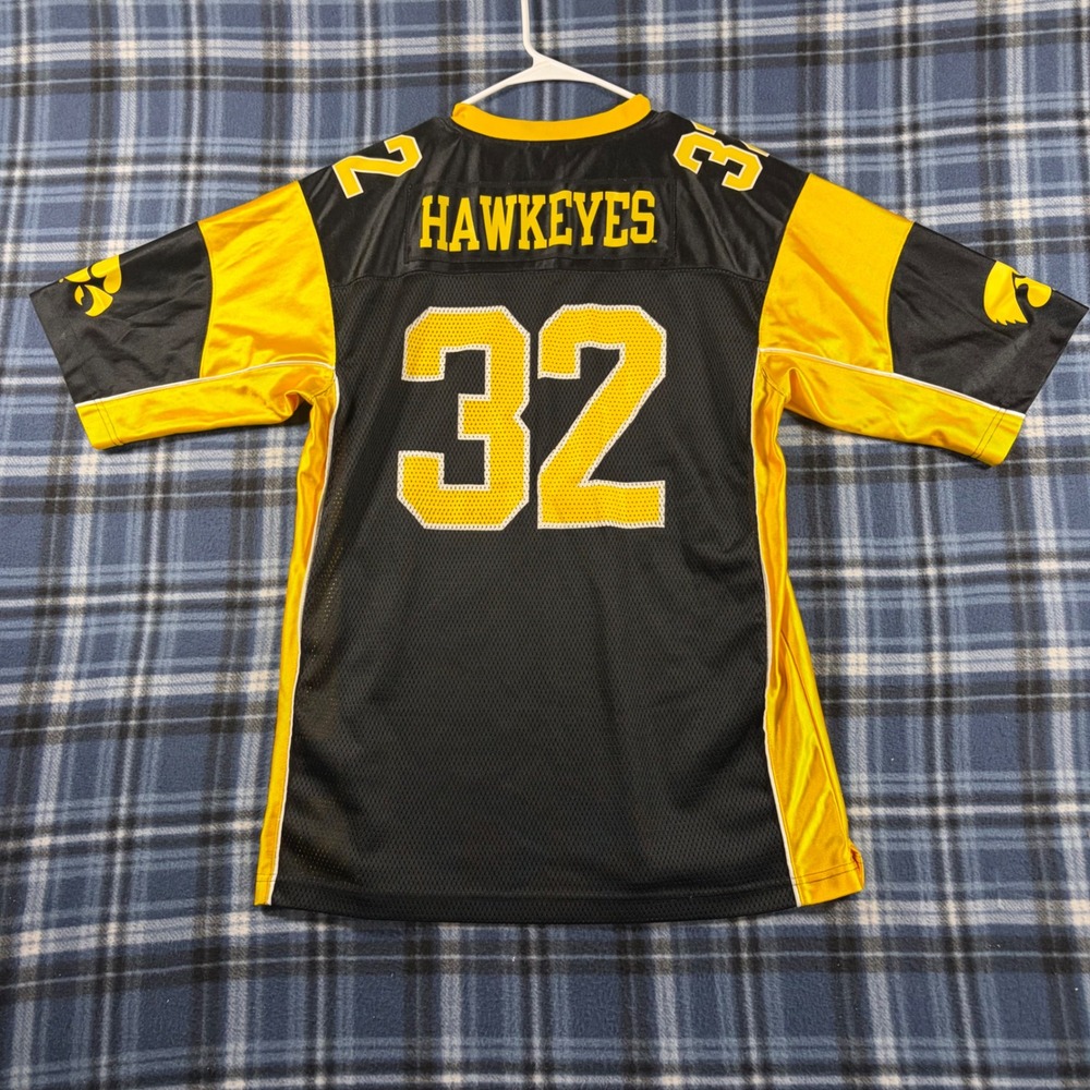 Pro Edge Iowa Hawkeyes Football Jersey Mens Medium Black Gold #32 Mesh NCAA